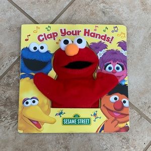 🎉10 for $10🎉 clap your hands elmo book with hand puppet